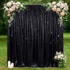 6x8ft Black Sequin Backdrop for Photography Shimmer in 6FT x 8FT in Black, alternate view 5