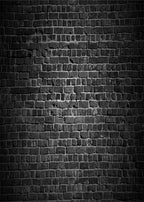 6x8ft Fabric Black Brick Wall Backdrop Vintage Black Bricks Background for Themed Party Decorations Birthday