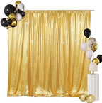 6x8ft Gold Sequin Backdrop for Photography Shimmer in 6FT x 8FT in Gold