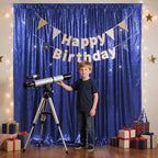 6x8ft Navy Blue Sequin Backdrop for Photography Shimmer in 6FT x 8FT in Navy Blue, alternate view 5
