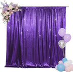 6x8ft Purple Sequin Backdrop for Photography Shimmer in 6FT x 8FT in Purple