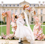 7.2/6.6/6Ft White Arch Backdrop Stand Set 3 for Wedding Party Balloon in 7.2FT/6.6FT/6Ft in White, alternate view 6
