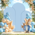 7.2 ft Arch Backdrop Cover Blue - Double-Sided Spandex Arch Covers Stretchy Backdrop for Balloon Arches Birthday, alternate