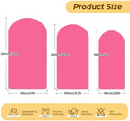 7.2 ft Arch Backdrop Cover Hot Pink - Double-Sided Spandex Arch Covers Stretchy Backdrop for Balloon Arches, alternate view 2