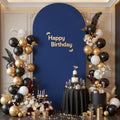 7.2 ft Arch Backdrop Cover Navy Blue - Double-Sided Spandex Arch Covers Stretchy Backdrop for Balloon Arches