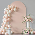 7.2 ft Arch Backdrop Cover Nude Blush - Double-Sided Spandex Arch Covers Stretchy Backdrop for Balloon Arches