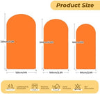7.2 ft Arch Backdrop Cover Orange - Double-Sided Spandex Arch Covers Stretchy Backdrop for Balloon Arches, alternate view 2