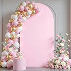 7.2 ft Arch Backdrop Cover Pink - Double-Sided Spandex Arch Covers Stretchy Backdrop for Balloon Arches Birthday