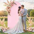 7.2 ft Arch Backdrop Cover Pink - Double-Sided Spandex Arch Covers Stretchy Backdrop for Balloon Arches Birthday, alternate