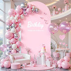 7.2 ft Arch Backdrop Cover Pink - Double-Sided Spandex Arch Covers Stretchy Backdrop for Balloon Arches Birthday, alternate