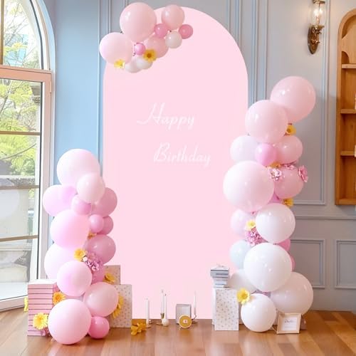 7.2 ft Arch Backdrop Cover Pink - Double-Sided Spandex Arch Covers Stretchy Backdrop for Balloon Arches Birthday, alternate