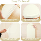 7.2 FT Arch Backdrop Cover Stretchy Ivory Arch Covers Elastic Spandex Fabric for Chiara Backdrop Stand, Wedding, alternate