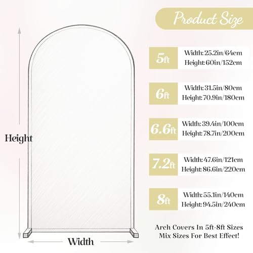 7.2 FT Arch Backdrop Cover Stretchy Red Arch Covers Elastic Spandex Fabric for Chiara Backdrop Stand, Wedding, alternate view