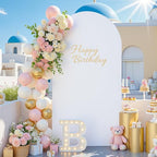 7.2 FT Arch Backdrop Cover Stretchy White Arch Covers Elastic Spandex Fabric for Chiara Backdrop Stand, Wedding