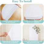 7.2 FT Arch Backdrop Cover Stretchy White Arch Covers Elastic Spandex Fabric for Chiara Backdrop Stand, Wedding, alternate