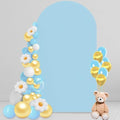 7.2 FT Arch Backdrop Cover, Wedding Light Blue Arch Covers Stretchy Backdrop Spandex Fitted for Chiara Stand