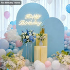 7.2 FT Arch Backdrop Cover, Wedding Light Blue Arch Covers Stretchy Backdrop Spandex Fitted for Chiara Stand, alternate view