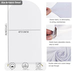 7.2 FT Arch Backdrop Cover, Wedding White Arch Covers Stretchy Backdrop Spandex Fitted for Chiara Stand Birthday, alternate