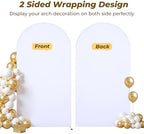 7.2 ft Arch Backdrop Cover White, Double-Sided Spandex Arch Covers Stretchy Backdrop for Balloon Arches Birthday, alternate