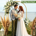 7.2 FT Metal Arch Backdrop Stand, Party Balloon Arch Stand, alternate view 2