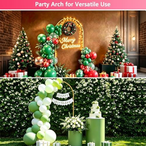 7.2 FT Metal Arch Backdrop Stand, Party Balloon Arch Stand, alternate view 7