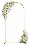 7.2 FT Wedding Arch Backdrop Stand, Stable Heavy Duty Metal Wedding Arch Frame for Ceremony, Reinforced Balloon