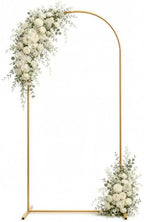 7.2 FT Wedding Arch Backdrop Stand, Stable Heavy Duty Metal Wedding Arch Frame for Ceremony, Reinforced Balloon