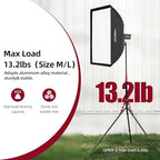 7.22ft/220cm Reversible Light Stand Tripod,6.6lbs Load, alternate view 4