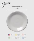 7.25" Round Salad Plate | Turquoise in 7 1/4 inches in Turquoise, alternate view 2