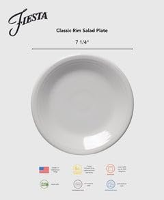 7.25" Round Salad Plate | Turquoise in 7 1/4 inches in Turquoise, alternate view 2