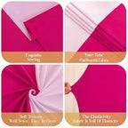 7.2FT & 6FT Arch Backdrop Cover, Hot Pink & Pink Wedding Arch Covers, Spandex Arch Covers Stretchy Backdrop for, alternate