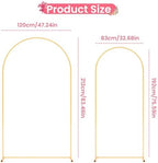 7.2FT+6FT Arch Wedding Arch Backdrop Stand, Heavy Duty Metal Arch Frame for Balloons, Flowers & Fabric, Event, alternate view