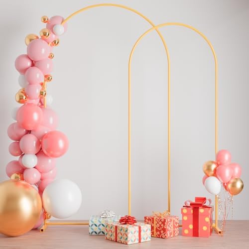 7.2FT+6FT Arch Wedding Arch Backdrop Stand, Heavy Duty Metal Arch Frame for Balloons, Flowers & Fabric, Event, alternate view