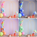 7.2FT+6FT Arch Wedding Arch Backdrop Stand, Heavy Duty Metal Arch Frame for Balloons, Flowers & Fabric, Event, alternate view