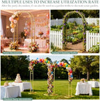 7.2FT, 6FT Balloon Arch Backdrop Stand Set of 2, alternate view 7
