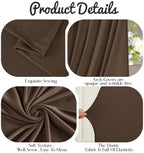 7.2FT & 6FT Draped Arch Covers, Brown Elegant Wedding Arch Backdrop Cover in 7.2FT & 6FT in Brown, alternate view 7