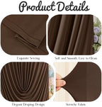 7.2FT & 6FT Elegant Arch Backdrop Cover, Brown Draped Arch Covers Stretchy Backdrop for Wedding, Birthday Party, alternate