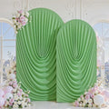 7.2FT & 6FT Elegant Arch Backdrop Cover, Sage Green Draped Arch Covers Stretchy Backdrop for Wedding, Birthday