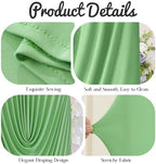 7.2FT & 6FT Elegant Arch Backdrop Cover, Sage Green Draped Arch Covers Stretchy Backdrop for Wedding, Birthday, alternate