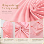 7.2FT & 6FT Pink Arch Cover Set - Stretchy Fitted Arch Backdrop Cover for Round Top Chiara Backdrop Stand for, alternate view