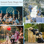 7.2FT 6FT Wedding Arch Backdrop Stand with Base Set of 2, alternate view 3