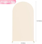 7.2FT Arch Backdrop Cover Beige Arch Covers Stretchy Backdrop, alternate view 3