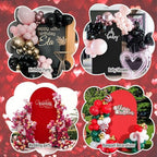 7.2FT Arch Backdrop Cover Black and Red One Piece Double Color in 7.2 FT in Black and Red, alternate view 3