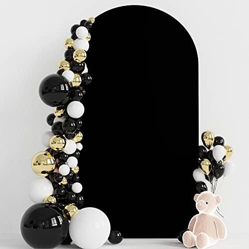 7.2FT Arch Backdrop Cover Black Arch Covers Stretchy Backdrop