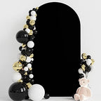 7.2FT Arch Backdrop Cover Black Arch Covers Stretchy Backdrop