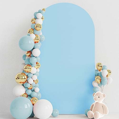 7.2FT Arch Backdrop Cover Dusty Blue Arch Covers Stretchy Backdrop