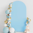 7.2FT Arch Backdrop Cover Dusty Blue Arch Covers Stretchy Backdrop