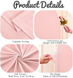 7.2FT Arch Backdrop Cover, Dusty Pink Arch Covers for Wedding, Double-Sided Arch Covers Stretchy Backdrop for, alternate view