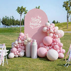 7.2FT Arch Backdrop Cover Dusty Pink Baby Blue One Piece Double Color in 7.2 FT in Dusty Pink and Baby Blue, alternate view 5