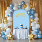 7.2FT Arch Backdrop Cover Dusty Pink Baby Blue One Piece Double Color in 7.2 FT in Dusty Pink and Baby Blue, alternate view 6